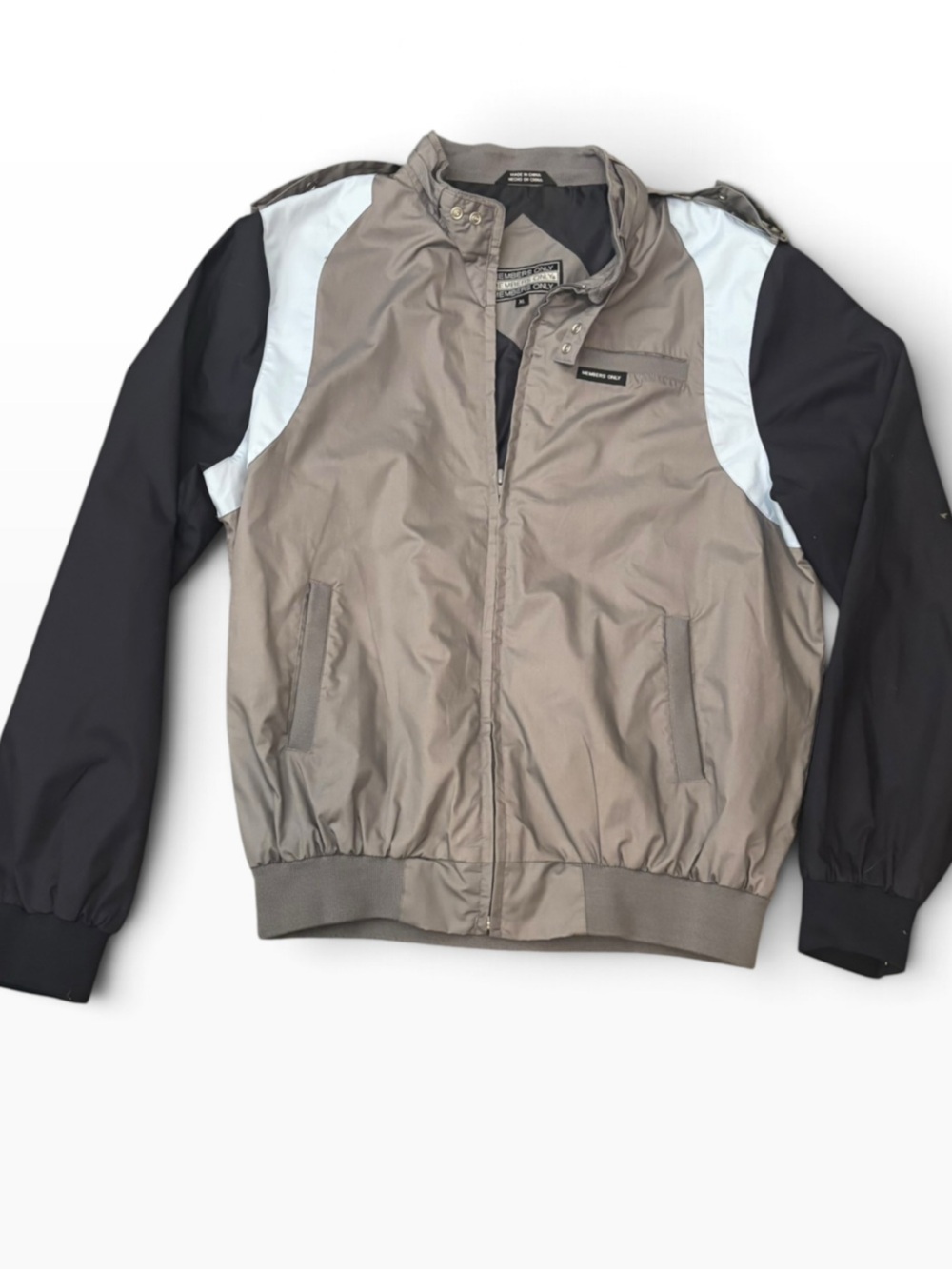 Vintage Members Only Windbreaker Jacket Colorblock Design 90’s/Y2K XL